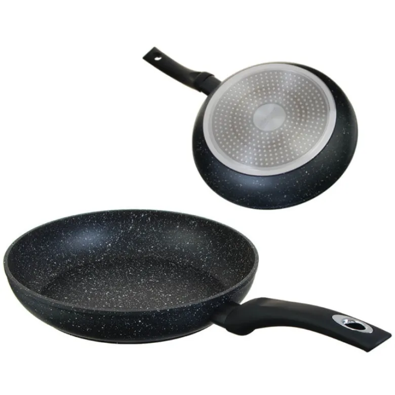 Zestaw 3 patelni aluminiowych 20/24/28 cm z powłoką marmurową Kinghoff KH-1562