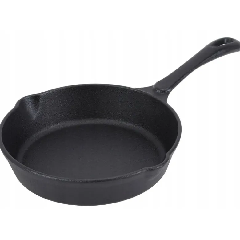 Zestaw 3 patelnie żeliwne 20/25/30 cm GierekHoff Żeliwna Tradycja ciężkie głębokie indukcja gaz ognisko grill GH 8002