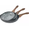 Zestaw 3 patelnie granitowe indukcja gaz 20/24/28 cm Kinghoff KH 1030