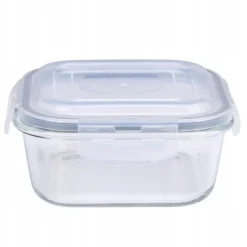 Zestaw pojemników 800/300 ml na żywność jedzenie pudełka z pokrywką lunchbox kwadratowe hermetyczne Cucinia MG Home