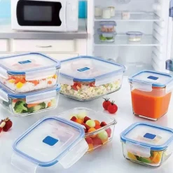 Zestaw 3 pojemników szklanych lunchbox Pure Box Active Luminarc 420/670/920 ml żaroodporne