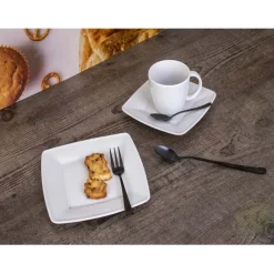 Zestaw łyżeczek deserowych Amefa 1410 Holenderskie Trend 6 sztuk komplet dla 6 osób czarne