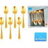 Zestaw łyżeczek deserowych Amefa 1410 Trend 6 sztuk komplet dla 6 osób złoto